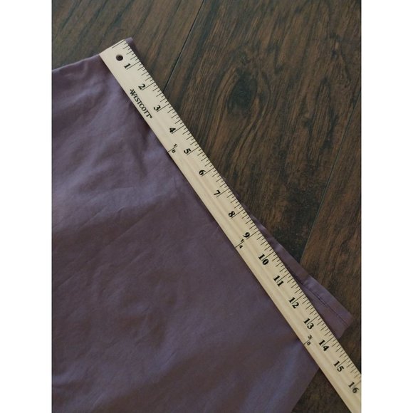 ZARA Woman Dusty Purple A Line Cotton Skirt Sz 6 - Picture 9 of 10